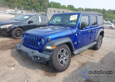 2020 Jeep Wrangler Unlimited Sport S 4X4 из США, поврежденный, VIN 1C4HJXDGXLW200336